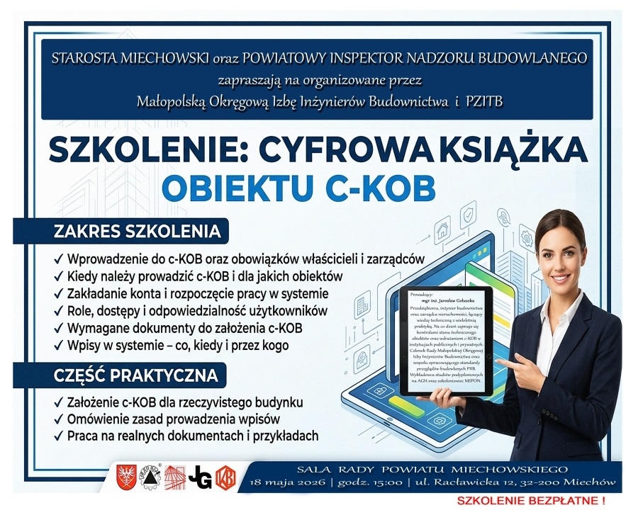 Szkolenie - Cyfrowa Książka Obiektu C-KOB